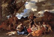 Nicolas Poussin Bacchanal Andrians oil